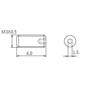 【メール便選択可】京セラ HS3X4 部品 1個｜akibaoo