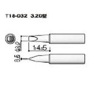 【メール便選択可】白光 T18-D32 3.2D...の商品画像