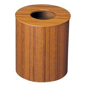 サイトーウッド 木製ルーム用ゴミ入れ 蓋付 チーク 951 中