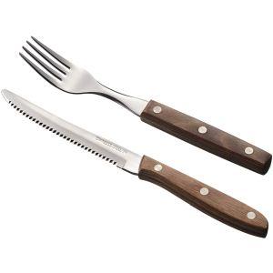 MTI 木柄 ステーキナイフ エムテートリマツ