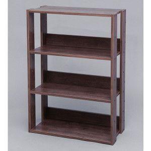 エイ・アイ・エス AIS ブロンクス 三段ラック ABX-100 BR ブラウン