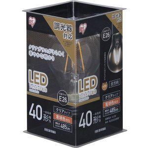 LEDフィラメント電球 E26 40形相当 電球色 調光 クリア LDA4L-G/D-FC