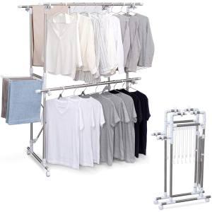 アイリスオーヤマ KTM-2018R 組み立て簡単たっぷり物干し