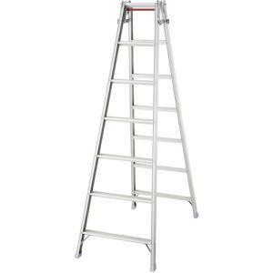 ハセガワ RD-21B アルミはしご兼用脚立 標準タイプ ワンタッチバー RD型 7段 10265