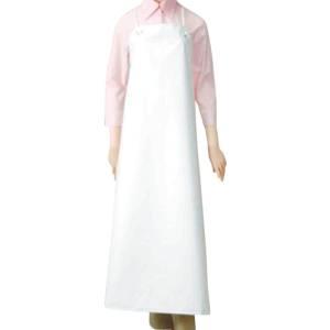 胸当てエプロン ワンタッチ前掛胸付 白 90×115 新日本ケミカル