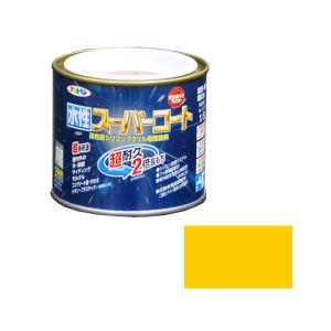 アサヒペン 水性スーパーコート 1/5L 黄色