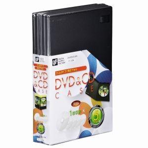 オーム電機 DVD&amp;CDケース スリムタイプ 1枚収納×5個パック OA-RDVS-5PK 01-3...