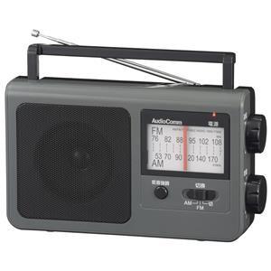 オーム電機AudioComm ラジオ 木目調ポータブルラジオ AM/FM 低音強調 大型ツマミ AC電源 乾電池式 RAD-T785Z-WK 03-5058 OHM オーム電機AudioComm ラジオ 木目調ポータブルラジオ AM/FM 低音強調