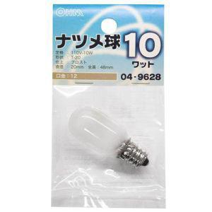 【メール便選択可】オーム電機 ナツメ球 E12/10W フロスト LB-T0210-F 04-962...