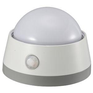 オーム電機 LEDセンサーライト 明暗+人感センサー付 白色LED 06-0129 NIT-BLA6JD-WN｜akibaoo