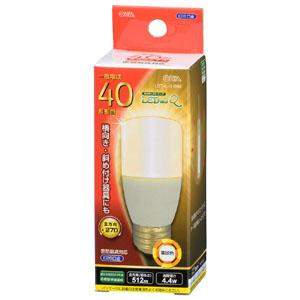 オーム電機 LDT4L-G IG92 LED電球 T形 512lm E26 4W 電球色 06-37...
