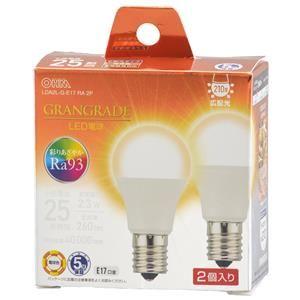 オーム電機 OHM LED電球小形E17 60形相当 電球色 2個入LDA6L-G-E17 RA