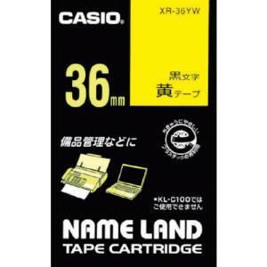 カシオ XR-36YW ネームランド用テープカートリッジ 粘着タイプ 36mm