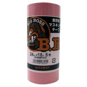 カモ井 FAB313 車両塗装用 マスキングテープ  BIG BOSS 24ミリ×18M 5巻入