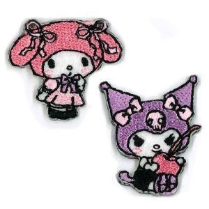 【メール便選択可】清原 サンリオキャラクターズ ミニワッペン アイロン接着 MM マイメロディ 2個入り RIO-3002 KIYOHARA