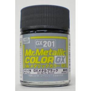 ミスターホビー GX201 Mr.メタリックカラーGX GXメタルブラック 18ml GSI クレオ...