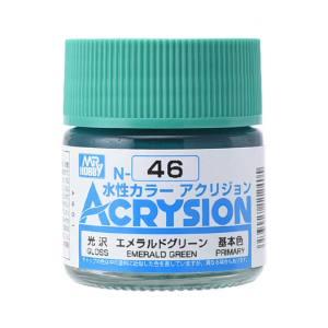 ミスターホビー N046 新水性カラー アクリジョンカラー エメラルドグリーン GSI クレオス