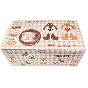 スケーター チップ デール 不織布プリーツマスク 子供用 30P MSKP30