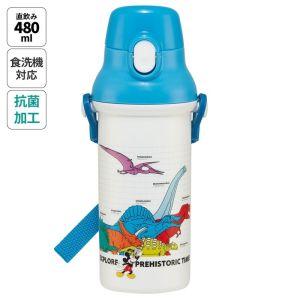 スケーター ミッキーフレンズ 恐竜 抗菌 直飲プラワンタッチボトル 480ml PSB5SANAG