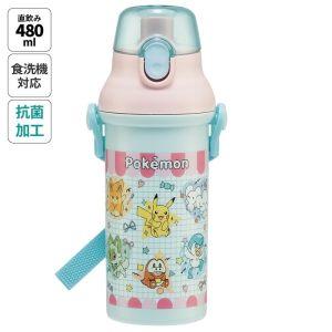 スケーター ポケモン ポッピング 抗菌直飲プラワンタッチボトル 480ml PSB5SANAG
