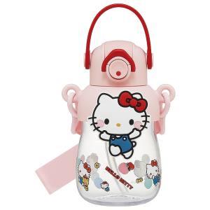 スケーター ラバーマスコット付 ストローボトル 650ml ハロー