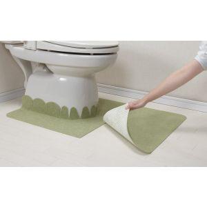 THANKO トイレマット おくだけ吸着 バリアフリーおくながトイレマット