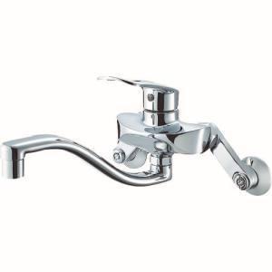 SANEI 壁付シングルレバー混合栓 寒冷地用 K17CK-13 水栓金具 キッチン