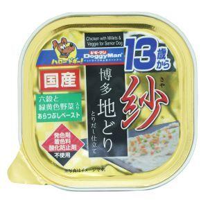 ドギーマン 紗 博多地どり 13歳から用 六穀と緑黄色野菜入り 100g