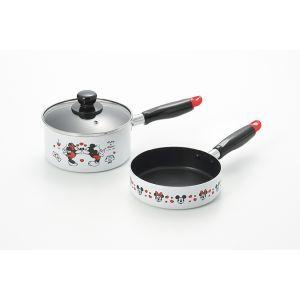 タマハシ 片手鍋 16cm ミッキー&ミニー MM-312 / IH対応 アルミ タマハシ 片手鍋 16cm ミッキー&ミニー MM-312 / IH対応 アルミ