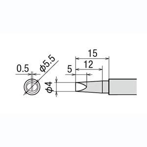 【メール便選択可】グット PX-2RT-4D 替こて先 PX2 3系/SVS系用 goot 太洋電機
