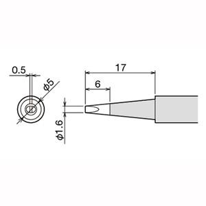 【メール便選択可】グット PX-60RT-1.6D 替こて先 RX7/PX5 6/CXR3 4系用 ...