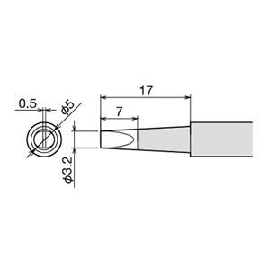 【メール便選択可】グット PX-60RT-3.2D 替こて先 RX7/PX5 6/CXR3 4系用 ...