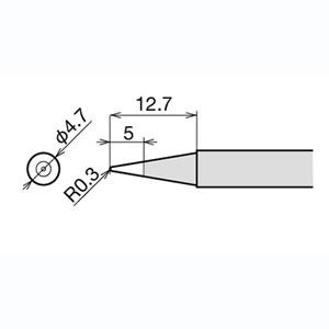 【メール便選択可】グット RX-80HRT-LB 替こて先 RX-80GAS用 goot 太洋電機