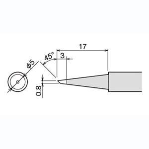 【メール便選択可】グット PX-60RT-0.8CR 替こて先 RX7/PX5 6/CXR3 4系用...