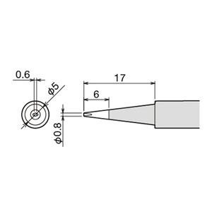 【メール便選択可】グット PX-60RT-0.8D 替こて先 RX7/PX5 6/CXR3 4系用 ...