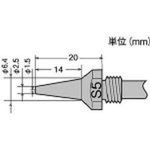 【メール便選択可】グット TP-100N-S5 替ノズル φ1.5 スリムタイプ goot 太洋電機｜akibaoo