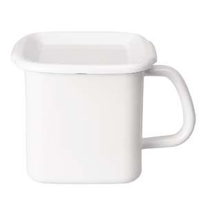 野田琺瑯（noda horo） ホワイトシリーズ 持ち手付ストッカー 角型 L