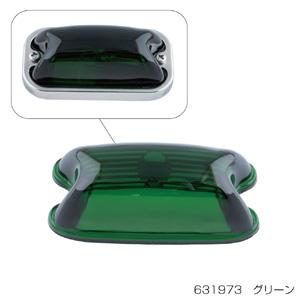ジェットイノウエ 631973 角型マーカーランプ用 交換レンズ ガラス製 グリーン