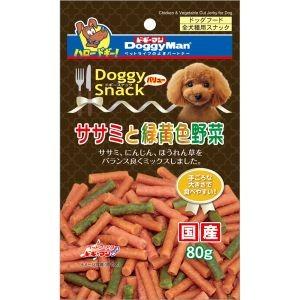 【メール便選択可】ドギーマン ドギースナックバリュー ササミと緑黄色野菜 80g 犬 おやつ
