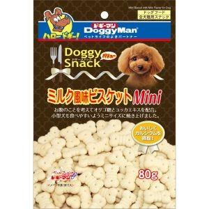 ドギーマン ドギースナックバリュー ミルク風味ビスケットMini 80g 犬 おやつ