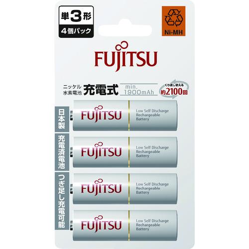 【メール便選択可】富士通 HR-3UTC 4B ニッケル水素電池 単3形 4本パック　