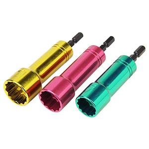 電ドル用ロングソケット3本組 17mm 19mm 21mm E-Value