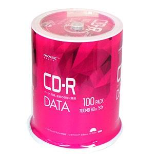 ハイディスク VVDCR80GP100 CD-R CDR 700MB データ用 100枚 磁気研究所