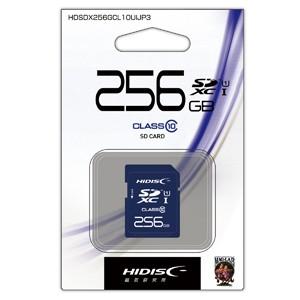 【メール便選択可】ハイディスク SDXC 256GB HDSDX256GCL10UIJP3 UHS-I Class10 磁気研究所｜akibaoo