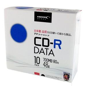 ハイディスク TYCR80YP10SC CD-R CDR 700MB データ用 48倍速10枚 TYコード 磁気研究所｜akibaoo