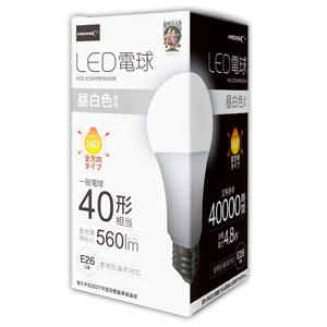 ハイディスク HDLED40W5000K 昼白色 40形 全光速 560lm 磁気研究所