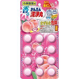 【メール便選択可】小林製薬 香るかんたん洗浄丸 ピーチの香り 12錠