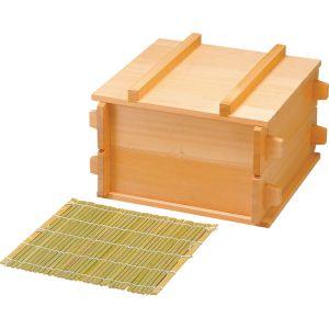 米桧 角セイロ 9寸 三段重ね 餅つき用 角せいろ 27cm 深型 アラスカ