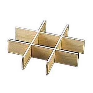 ヤマコー 桐 おせち用重箱 7寸用 仕切 4本組 27399 用美