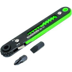 【メール便選択可】エンジニア DR-27 極薄ラチェットドライバー